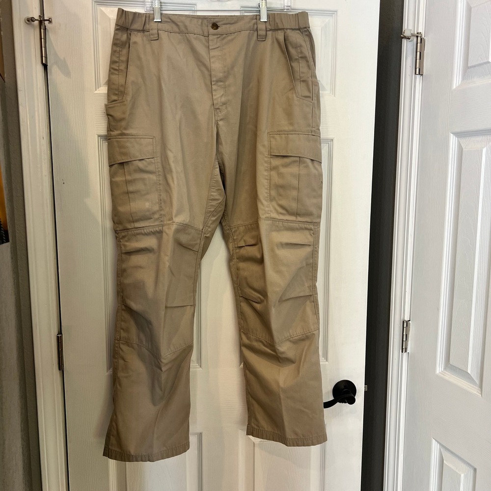 Vertx Tactical Cargo Pants Polyester Cotton Ripstop Khaki  Military Tech Utility